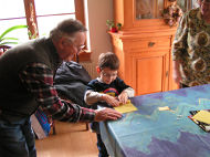 Besuch des Kindergarten zum Kerzen herstellen